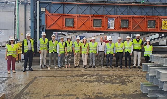 Ege Demir ve Demirdışı Metaller İhracatçıları Birliği Yönetim Kurulu'ndan ''İçinde GES tesisi de olan Kocaer Çelik'in İzmir Aliağa tesisine'' ziyaret!