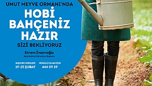 Hobi Bahçesi istiyorsanız hemen başvurun