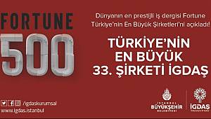 İGDAŞ en büyük 33 şirket