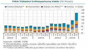 Merkez Bankası: Yıllık Enerji Enflasyonu  yüzde 27,03