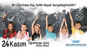 'Tüm Öğretmenlerimizin Öğretmenler Günü Kutlu Olsun'