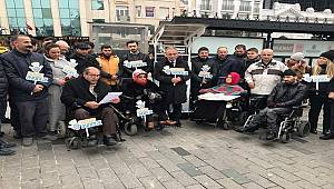 Akülü sandalye şarj istasyonu Taksim'de: SIRADA KASIMPAŞA VAR