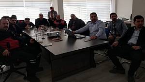 Tunceli'de doğal gaz yangınları için itfaiye personeline sunum!