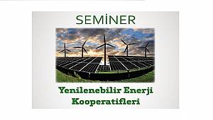 Yenilenebilir Enerji Kooperatifleri anlatılacak: BUGÜN İZMİR'DE