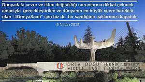 ODTÜ: İklim için bizde 1 saatliğine ışıkları kapattık