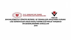 'Enerji Verimliliği Proje Yarışması' ön değerlendirme sonuçlarını açıkladı