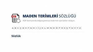 Maden Terimleri Sözlüğü!