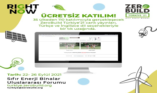 'Sıfır ENERJİ Binalar'  konuşulacak - ÜCRETSİZ!
