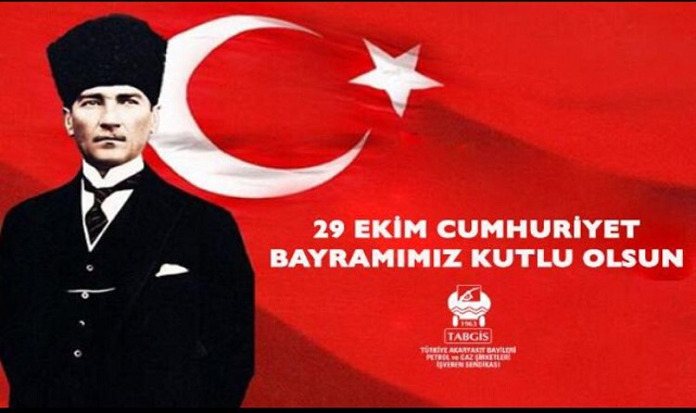 '29 Ekim Cumhuriyet Bayramımız Kutlu Olsun'