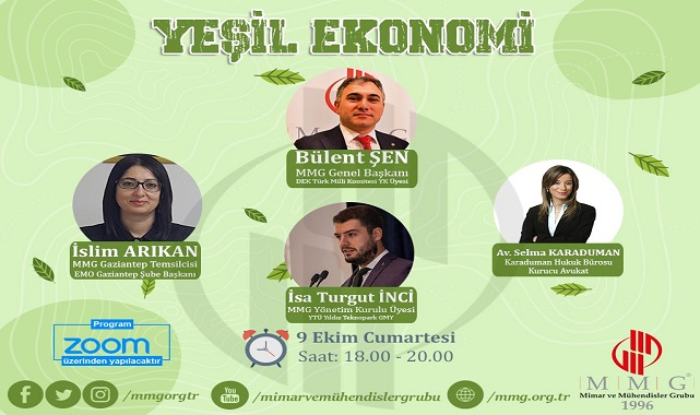 'Yeşil Ekonomi' konuşulacak - Online!