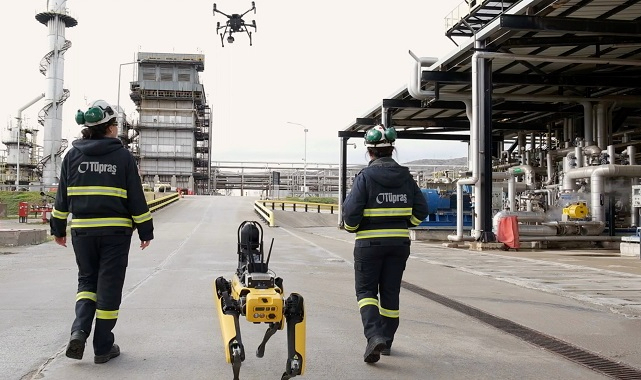 Refinery company Tüpraş started to use autonomous robots in field work!