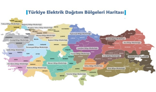 Türkiye elektrik dağıtım haritası - Hangi şirket hangi bölgenin elektriğini dağıtıyor?