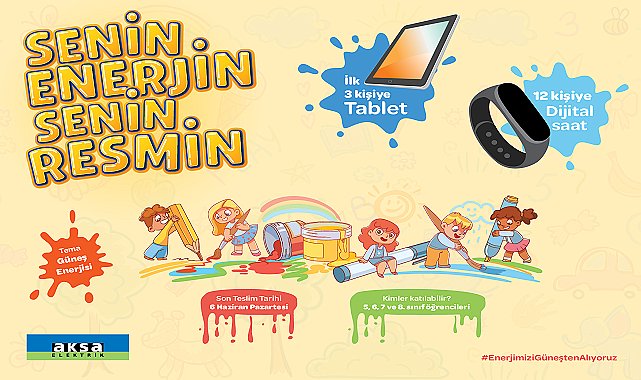 'Senin ENERJİN Senin Resmin' resim yarışması başladı!