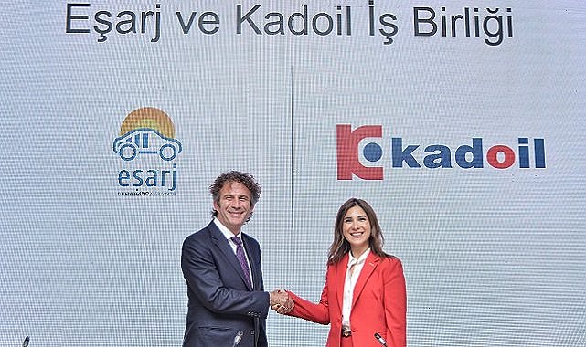 Eşarj ve Kadoil İş birliği - KONU 'Elektrikli Araç Şarj İstasyon Ağı'