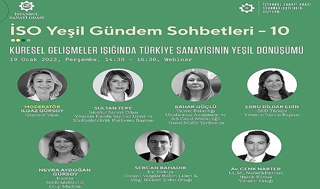 İSO webinar - Konu ''Yeşil Gündem''