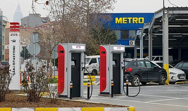 Metro Marketler'de ELEKTRİKLİ araç şarj istasyonu kurulacak - ZES ile işbirliği yaptı!