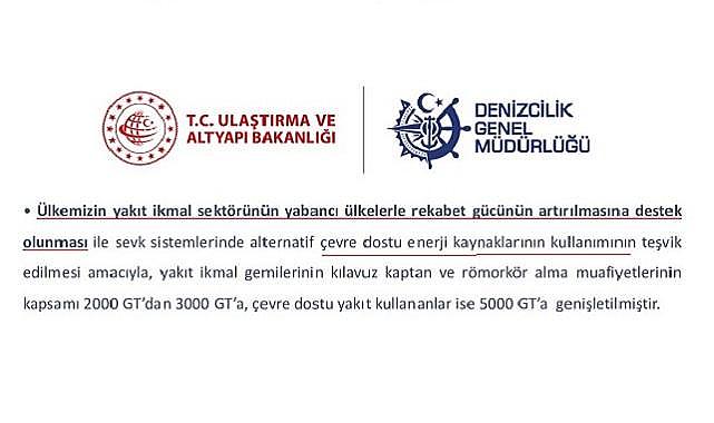 Doğal gaz -petrol arama ve çevre dostu ENERJİ kaynakları teşviği de var - Limanlar Yönetmeliği güncellendi!