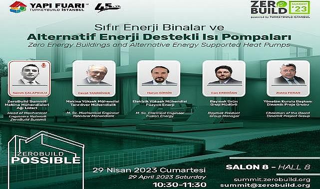Davetlisiniz - ''4. Uluslararası Sıfır Enerji Binalar Zirvesi ZeroBuild Summit’23''