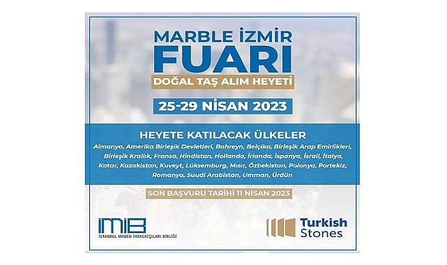 'İstanbul Maden İhracatçıları Birliği' düzenliyor - ETKİNLİK!