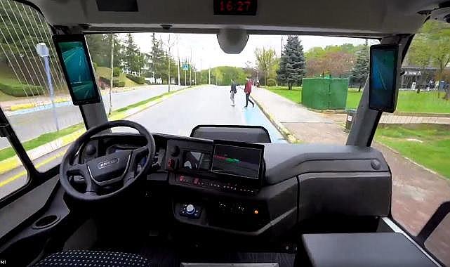 Otokar üretti - Elektrikli SÜRÜCÜSÜZ Mikrobüs!