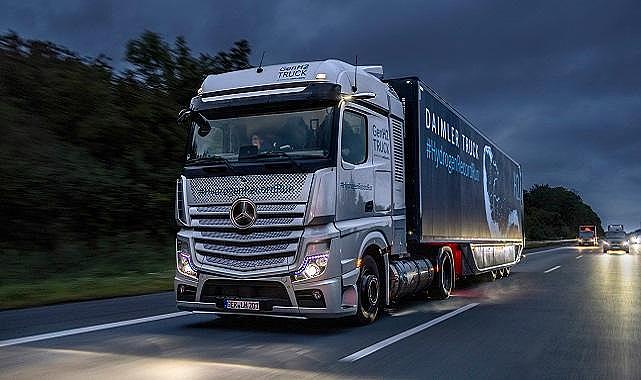 HİDROJEN yakıtlı Mercedes KAMYON - ''1.000 kilometre yol yaptı''