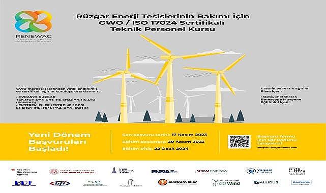 Konu ''Rüzgar Enerjisi Tesisleri Bakımı'' - Kurs!
