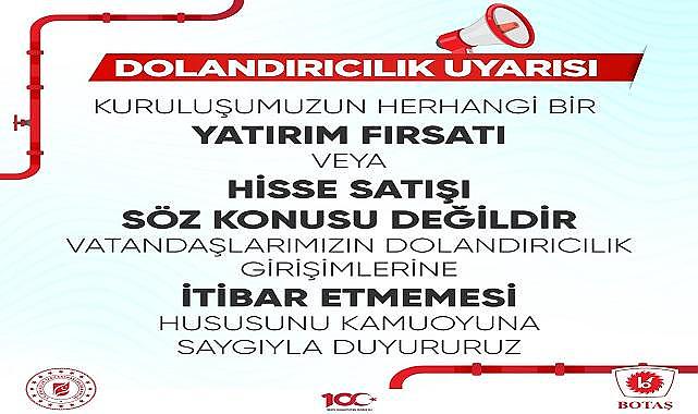 ÖNEMLİ açıklama - BOTAŞ!