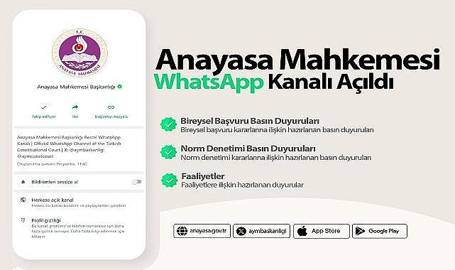 YENİ - Anayasa Mahkemesi ''WhatsApp'' hattı açtı!