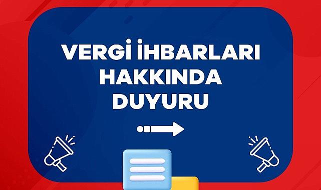 VERGİ için önemli duyuru!