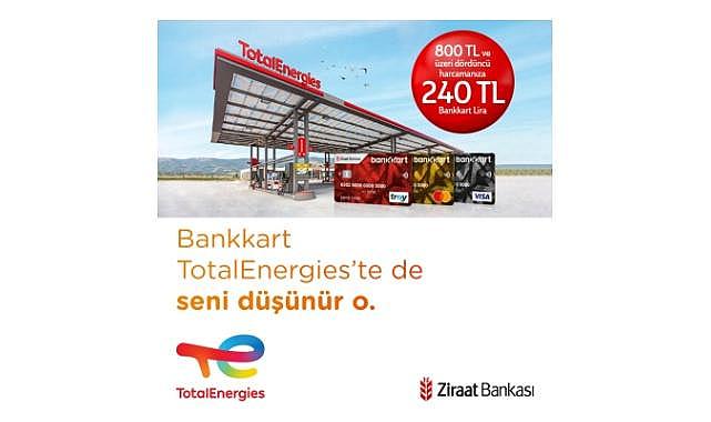 TotalEnergies İstasyonları’ndan 240 TL’ye varan Bankkart Lira hediye