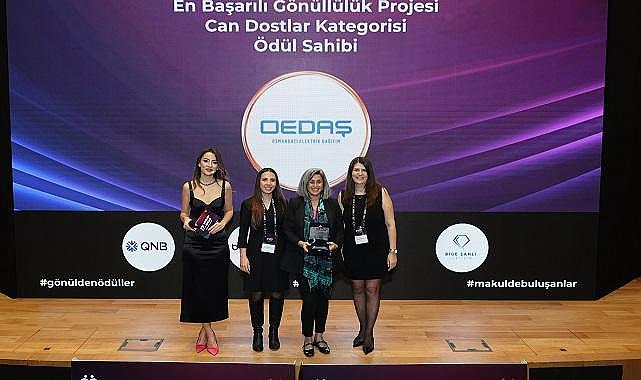 Elektrik dağıtım şirketi OEDAŞ - Gönüllü çalışmaları ödül aldı!
