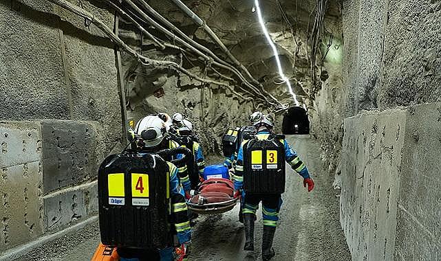 ENERJİ Bakanlığı ve TÜPRAG ''olası maden KAZALARINA önlem için tatbikat yaptı!