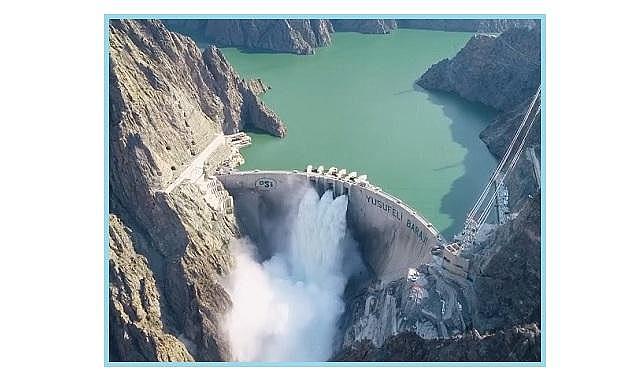 Çoruh nehri üzerindeki baraj ve HES'ler
