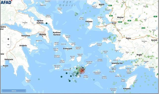 Deprem sayısı 400’ü geçti - AFAD “Ege Denizi’nde deprem fırtınası”