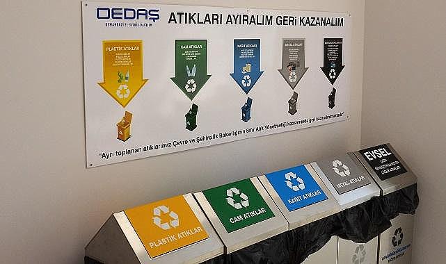 Elektrik dağıtım şirketi OEDAŞ ''8,7 ton atığı'' ekonomiye kazandırdı!
