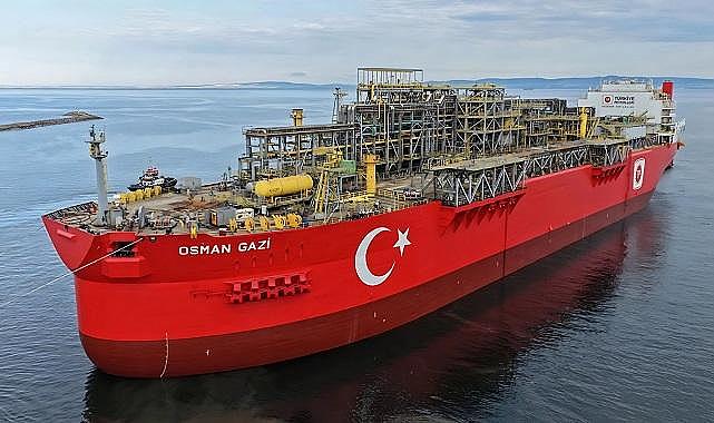 Türkiye'nin ilk yüzer doğal gaz üretim gemisi ''Osman Gazi'' sigortalandı!