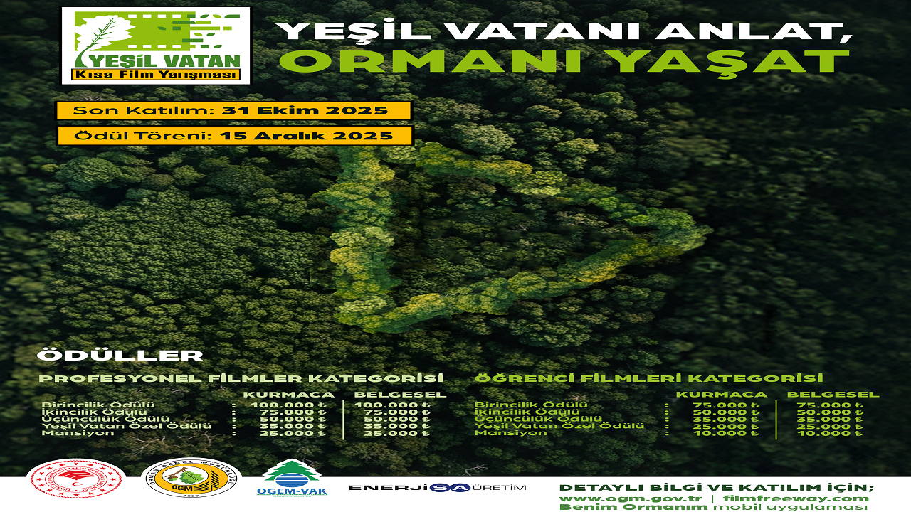 OGM ve ENERJİSA desteğiyle 'Yeşil Vatan' Kısa Film Yarışması