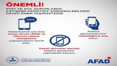 Depremde haberleşme nasıl yapılır?