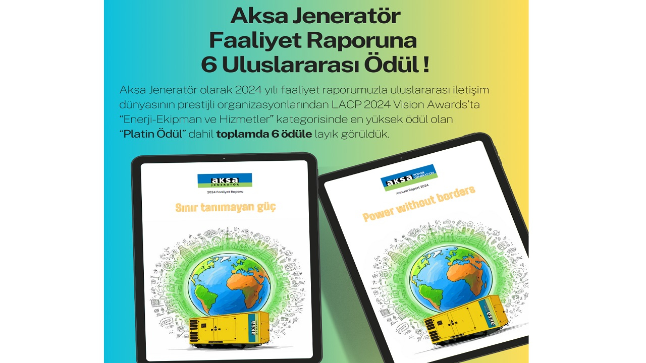 Aksa Jeneratör '6 Uluslararası ÖDÜL' aldı