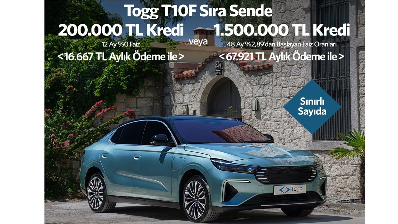 Togg sipariş almaya başladı 'KAMPANYA'