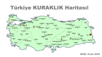 Türkiye YENİ Kuraklık Haritası