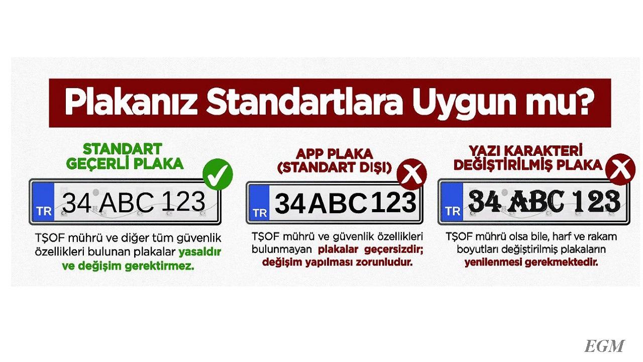 YENİ PLAKA duyurusu yaptı 'EGM'