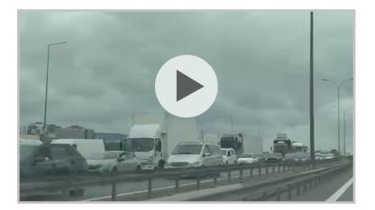 İstanbul çıkışlı BAYRAM trafiği 'VİDEO'