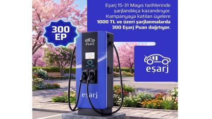 Eşarj ''1.000 TL şarja 300 puan hediye''