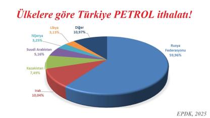 Türkiye PETROLÜ hangi ülkelerden aldı?