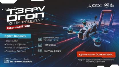 T3 Vakfı 'Uygulamalı DRON eğitimi başvuruları başladı'
