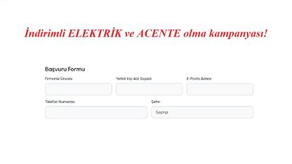 İndirimli elektrik ALIŞ ve SATIŞI için kampanya
