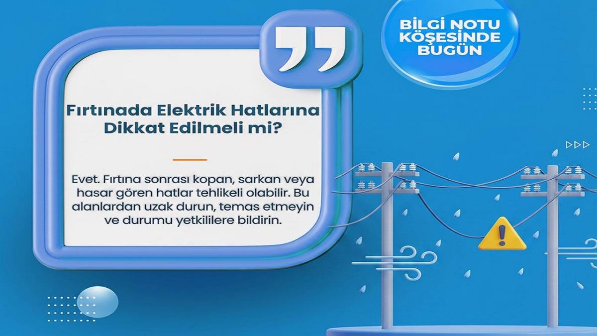 Fırtınalarda ELEKTRİK tellerinin yakınından bile geçmeyin